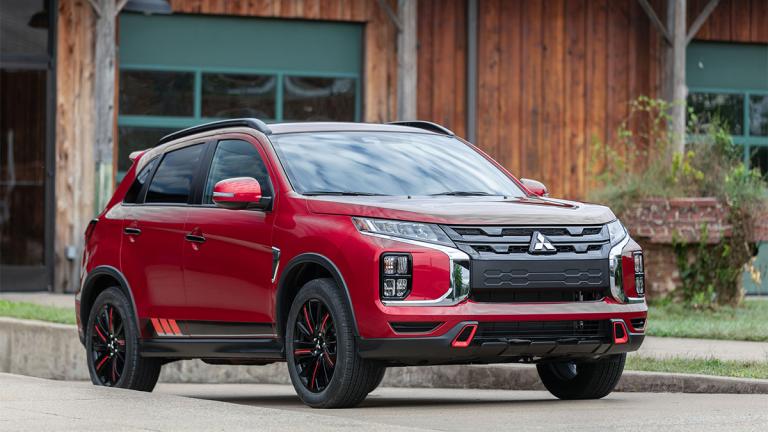 2024 Mitsubishi Outlander Sport in red.